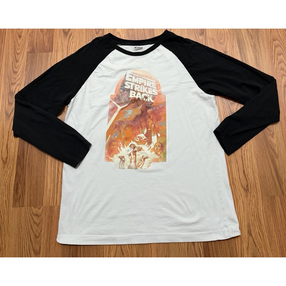 Star Wars The Empire Strikes Back Mens Medium‎ Raglan Baseball Shirt